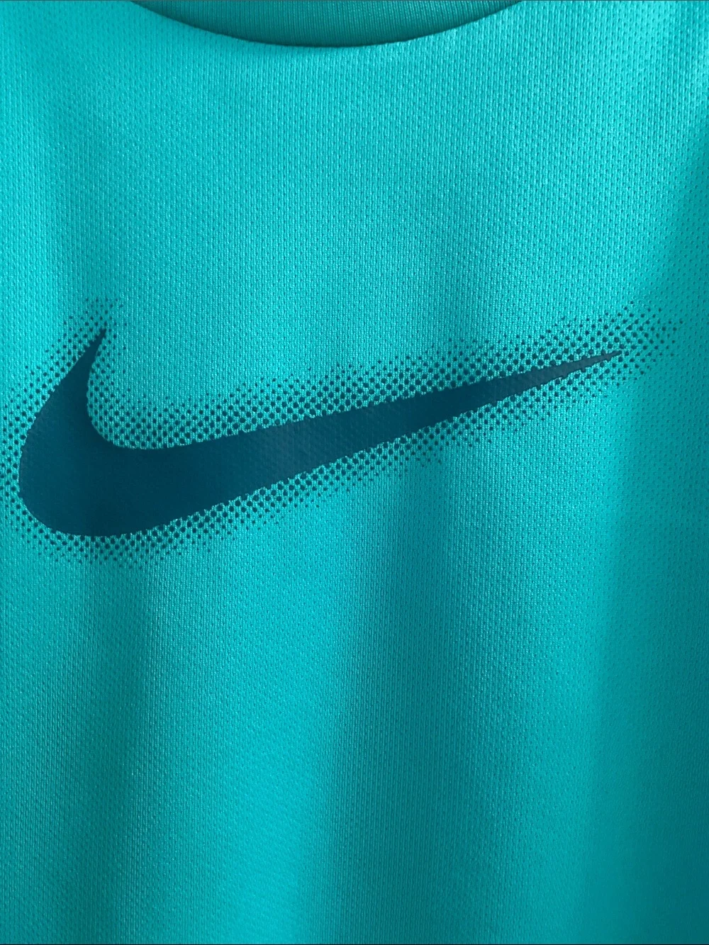 NIKE - TEE - Dri-Fit - Teal Green/Black Nike Logo Boy’s Size S - Short Sleeve